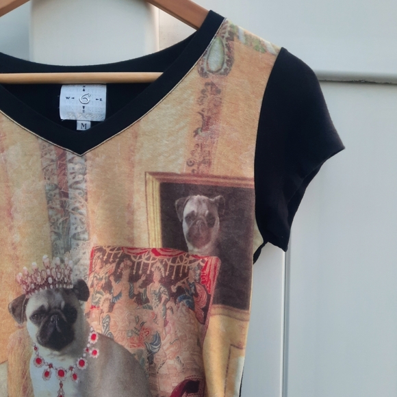 Vintage Y2K Royal Pug Graphic Tee | 6 Degrees | Size Medium - Picture 7 of 11